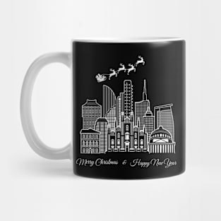 Merry Christmas Happy New Year Milan Italy Mug